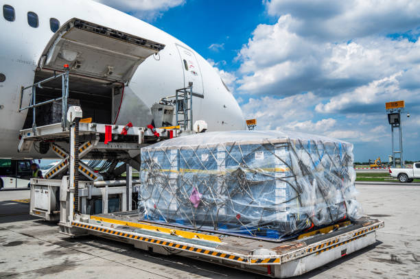 Cargo loaded into aircraft
